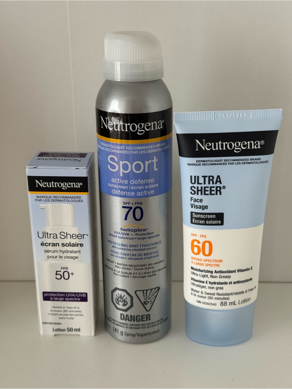 Neutrogena Ultra Sheer SPF bundle